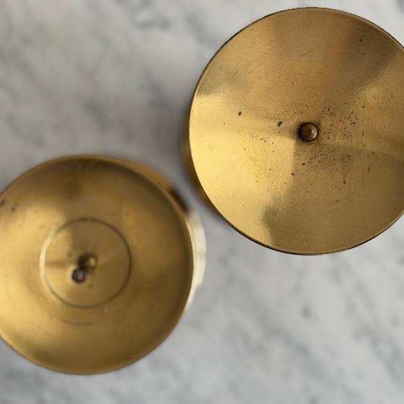 Brass Candle Holders - Set of two - Picture 2 of 5